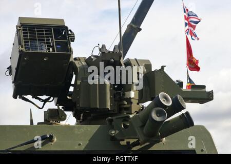 Silverstone, le Northamptonshire, UK 24 Août 2018 - 2018 Grand Prix GOPRO MOTORGP gratuitement jour de pratique - beaucoup d'action deux roues sur la piste Banque D'Images