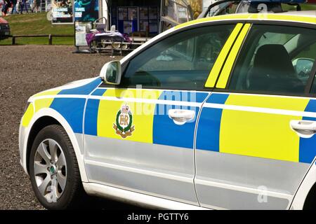 Silverstone, le Northamptonshire, UK 24 Août 2018 - 2018 Grand Prix GOPRO MOTORGP gratuitement jour de pratique - beaucoup d'action deux roues sur la piste Banque D'Images