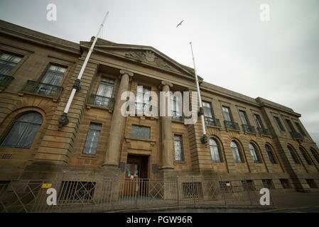 Le County Hall Bâtiments et Sheriff Court, Ayr, Ayrshire, Ecosse, Strathclyde. Banque D'Images