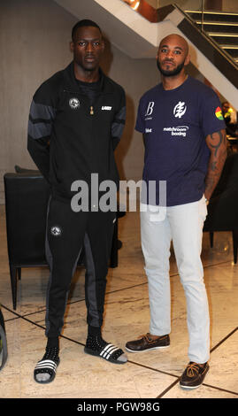 Les boxeurs de WBO arrivent à l'InterContinental London hotel à l'O2 avec : Richard Riakporhe Où : London, Royaume-Uni Quand : 28 juillet 2018 Source : WENN.com Banque D'Images