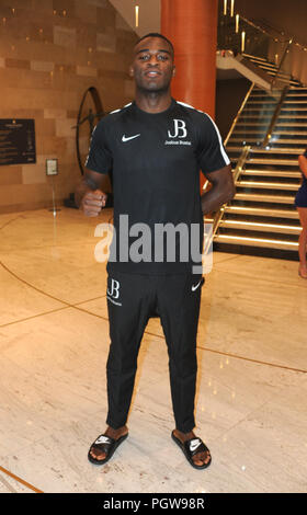 Les boxeurs de WBO arrivent à l'InterContinental London hotel à l'O2 comprend : Carl Forch Où : London, Royaume-Uni Quand : 28 juillet 2018 Source : WENN.com Banque D'Images