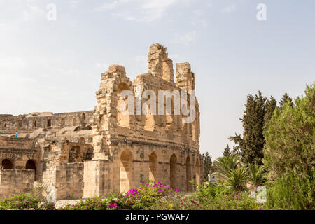 L'Amphithéâtre Romain d'El Jem est l'un des meilleurs au monde dans la préservation, la Tunisie Banque D'Images