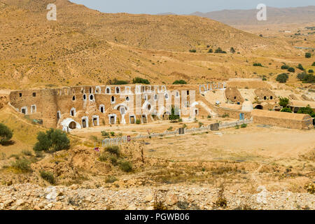 Maison Troglodyte à Matmata, Tunisie, Afrique Banque D'Images