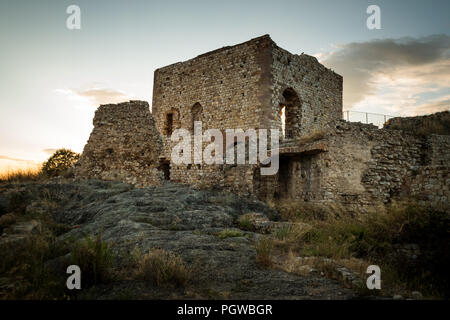 Fontemassi, Grosseto, Toscane - fraction de la ville italienne de Raccastrada, dans la province de Grosseto, en Toscane, les ruines du château de Fonte Banque D'Images