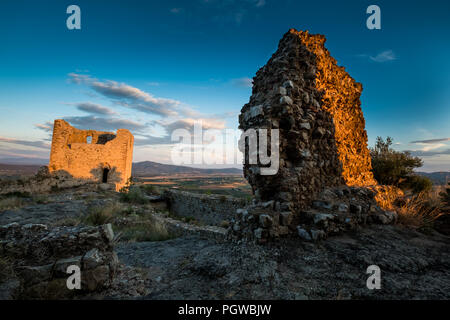 Fontemassi, Grosseto, Toscane - fraction de la ville italienne de Raccastrada, dans la province de Grosseto, en Toscane, les ruines du château de Fonte Banque D'Images