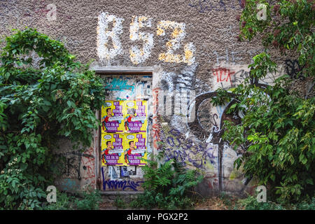 Friedrichshain-Berlin, Rosi's Nightclub Street view. La musique et le lieu sera fermé en 2018 Banque D'Images