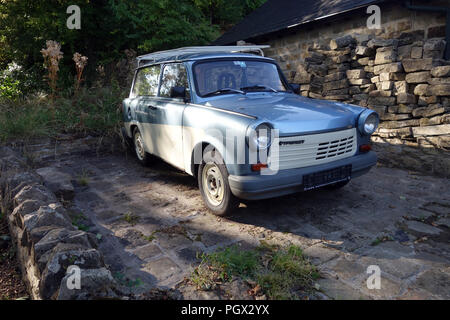 La Trabant break a été produite de 1957 à 1990 par l'ex-Allemagne de l'Est Banque D'Images