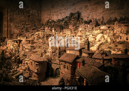 OURENSE GALICE ,/ESPAÑA - 24 de diciembre de 2017 : Nacemento de Baltar. Banque D'Images