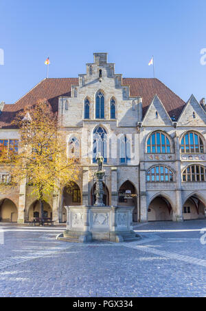 Hôtel de ville sur la place du marché de Hildesheim, Allemagne Banque D'Images