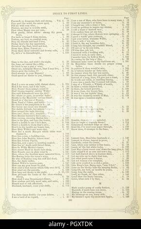 Libre à partir de la page 498 de "l'Œuvre de Robert Burns ; avec M. Currie's memoir du poète, et un essai sur le génie et le caractère, par le professeur Wilson. Aussi de nombreuses notes, annotations, et annexes. Embelli par quatre-vingts-0012. Banque D'Images