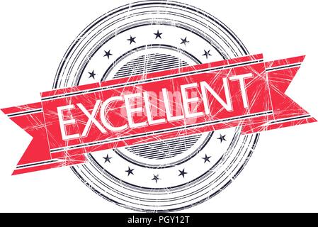 Excellent grunge rubber stamp on white Illustration de Vecteur