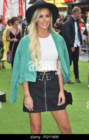 Laura Anderson,'Le Festival' Première mondiale,Cineworld Leicester Square,London.UK 13.08.18 Banque D'Images