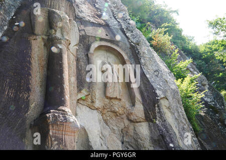 Monument de la Rome antique, qui est situé à Amasra, Turquie, est une structure unique. Le relief symbolise la puissance de l'Empire romain avec aigle figu Banque D'Images