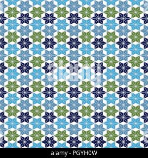 Modèle homogène dans le style marocain. Carreaux de mosaïque colorée Illustration de Vecteur