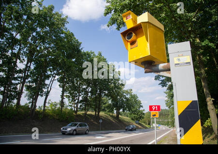 L'application du code de la caméra en Pologne. 23 août 2018 © Wojciech Strozyk / Alamy Stock Photo Banque D'Images