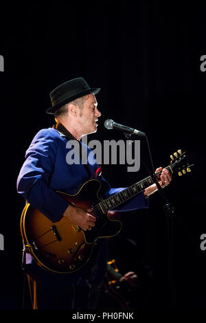 Barcelone, Espagne. 25 août, 2018. Les concerts de Juan Perro de Teatre Coliseum. Mas i Mas Festival. Photographe : © Aitor Rodero. Banque D'Images