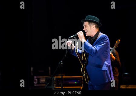 Barcelone, Espagne. 25 août, 2018. Les concerts de Juan Perro de Teatre Coliseum. Mas i Mas Festival. Photographe : © Aitor Rodero. Banque D'Images