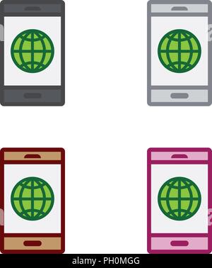 Internet Smartphone Illustration de Vecteur