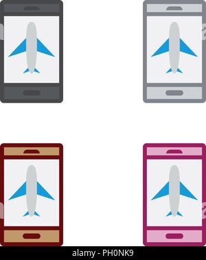 Mode avion Smartphone Illustration de Vecteur