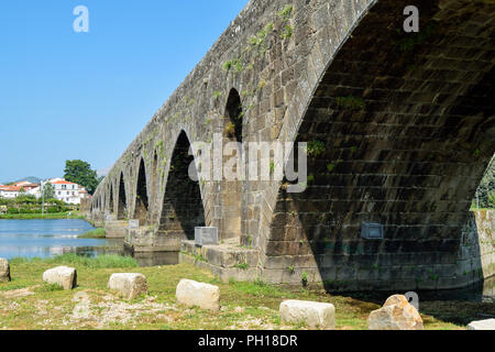 Pont Romain à Ponte de Lima Portugal Banque D'Images