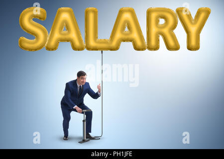 Salaire en pompage d'affaires business concept Banque D'Images