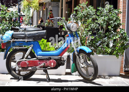 Vieux vélo à La Canée Banque D'Images