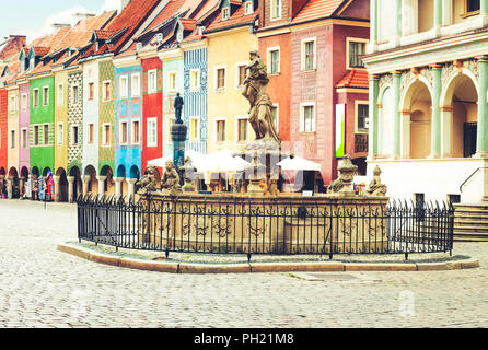 Maisons renaissance , Poznan, Pologne Banque D'Images