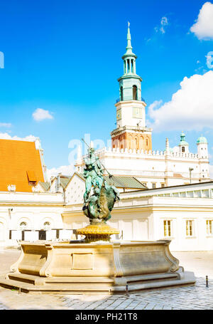 Place du vieux marché à Poznan, Pologne Banque D'Images