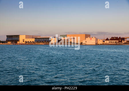 Panorama de Corpus Christi au lever du soleil. Corpus Christi, Texas, États-Unis. Banque D'Images
