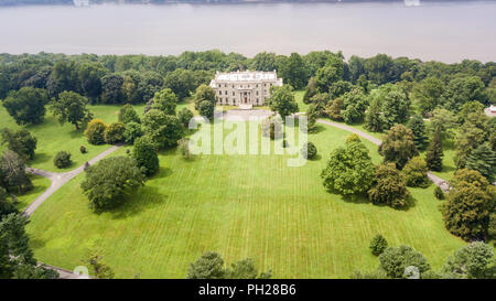 La Vanderbilt Mansion, Hyde Park, New York, USA Banque D'Images