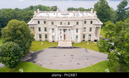 La Vanderbilt Mansion, Hyde Park, New York, USA Banque D'Images