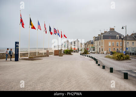 Juno Beach, Courseulles-sur-Mer, Normandie, France Banque D'Images