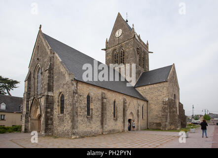 Sainte-Mère-Église, Normandie, France Banque D'Images