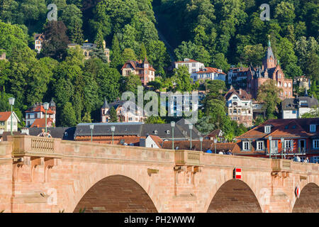 Vieux Pont, Heidelberg, Bade-Wurtemberg, Allemagne Banque D'Images