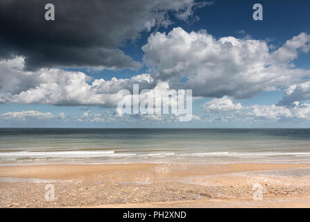 Happisburgh beach vue depuis la falaise, Norfolk, Royaume-Uni. Banque D'Images