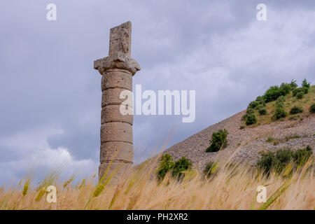 Karakus Tumulus - colonne dorique, Turquie Banque D'Images