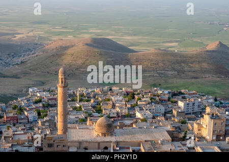 Vue sur la vieille ville de Mardin, Turquie. Banque D'Images