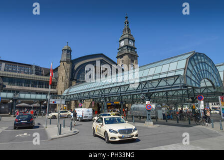 Hauptbahnhof, Hachmannplatz, Kirchenallee, Hamburg, Deutschland Banque D'Images