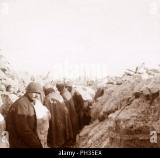 Des tranchées, Tahure, la France du nord, c1914-c1918. Artiste : Inconnu. Banque D'Images