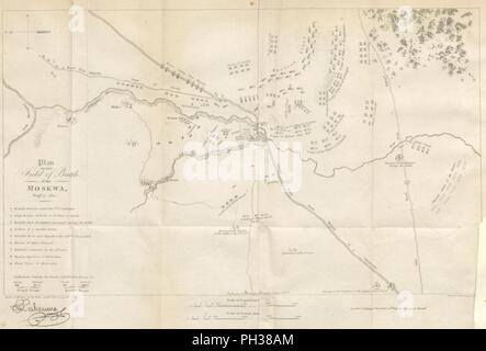 Libre à partir de la page 150 de '[une narration circonstancielle de la campagne en Russie, . avec des plans de la bataille de la Moskwa et Malo-Jaroslavitz . [Traduit par E. Boyce] de l'anglais. Deuxième édition . amélioré.]' en 0052. Banque D'Images