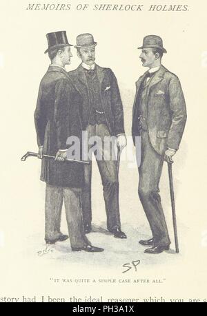 Libre à partir de la page 180 de "Les Mémoires de Sherlock Holmes". Banque D'Images