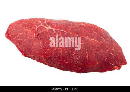 Ribeye Steak, isolé sur fond blanc, chemin de détourage, pleine profondeur de champ Banque D'Images