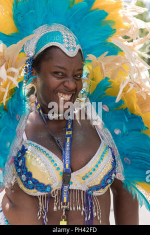 Canada, Québec, Montréal, 2018 parade Carifiesta, Caraïbes et de carnaval Banque D'Images