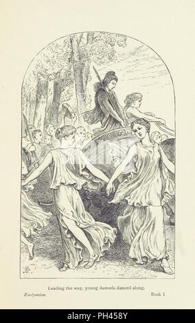 Libre à partir de la page 45 de "The Poetical Works of John Keats. Édité par William B. Scott. Avec une mémoire d'introduction' . Banque D'Images