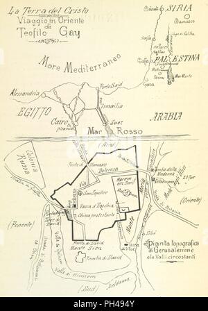 Libre à partir de la page 67 de "La terra del Cristo. Viaggio en Oriente. . Nuova edizione illustrata' . Banque D'Images