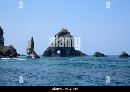 Dokdo. Une île magnifique à l'extrémité orientale de la Corée. Banque D'Images