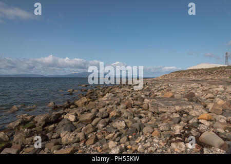 Adrossan Saltcoast, Port, littoral Stevenston Landmarks Banque D'Images