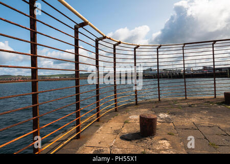 Adrossan Saltcoast, Port, littoral Stevenston Landmarks Banque D'Images