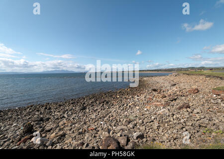 Adrossan Saltcoast, Port, littoral Stevenston Landmarks Banque D'Images