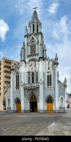 Église de l'Ermita de la ville de Santiago de Cali, Colombie. situé dans le centre de la ville Banque D'Images